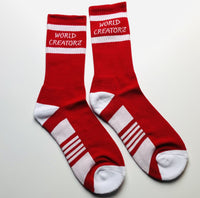 World Creatorz Red Twist Socks