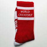 World Creatorz Red Twist Socks